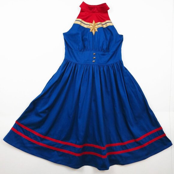 NWT Disney Dress Shop Marvel's Captain Marvel Dress for Women by Her Universe M - Picture 4 of 16